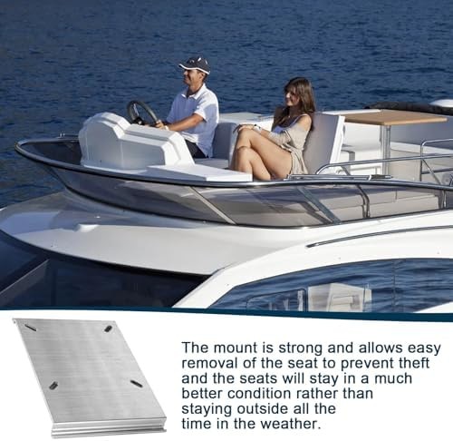 For Attwood SP-15100 Boat Seat Mounting Plate, Boat Seat Mount Plate for Jon …