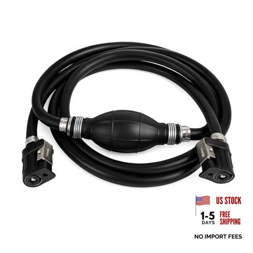 5/16″ 8mm Fuel Line Assembly, 6.8FT Marine Outboard Boat Motor RVs Fuel Gas