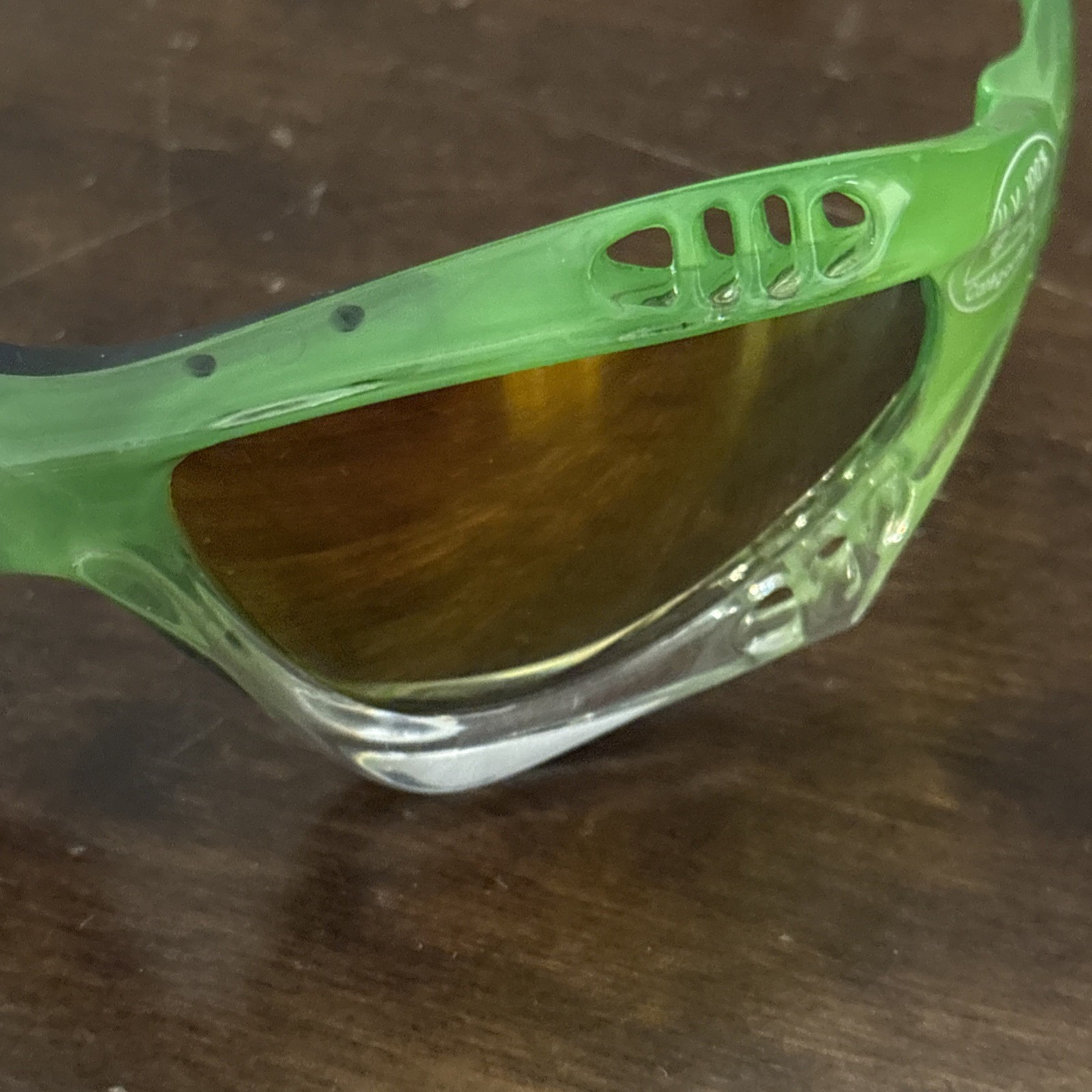 Pro Goggles Green Fade Frame/Revo Lens Sunglasses PWC Jetski With Case