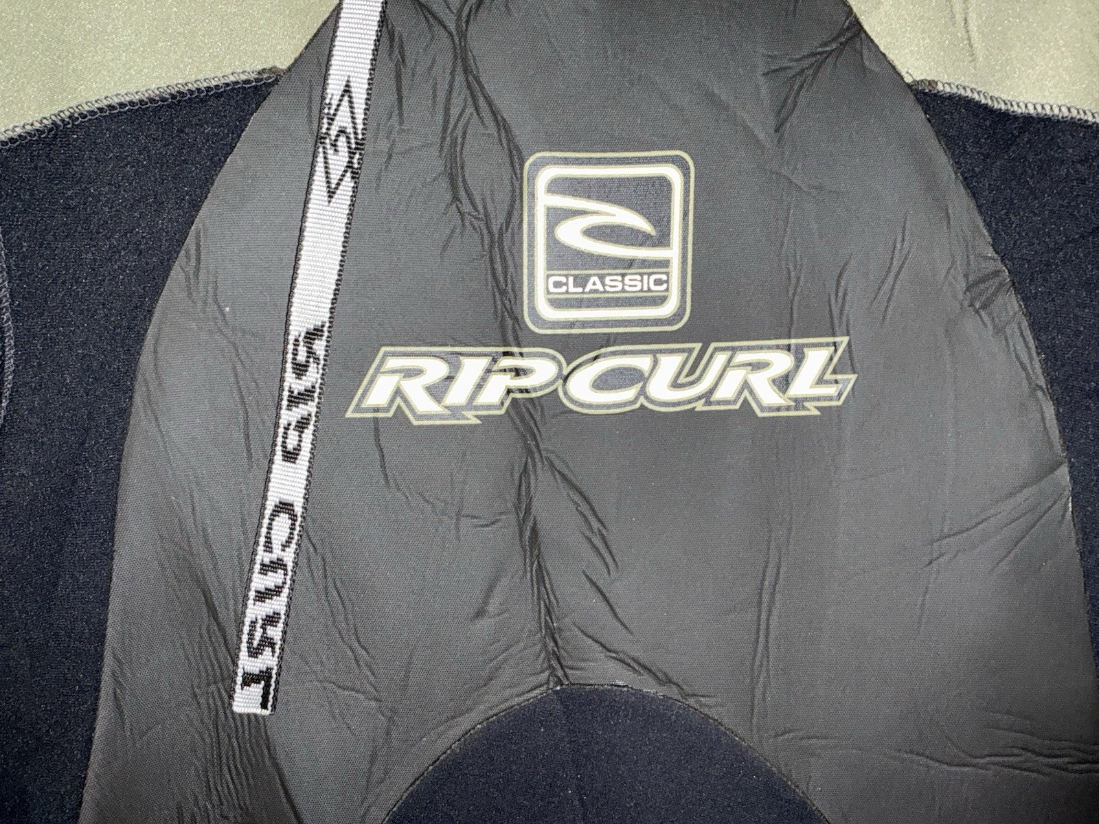 Rip Curl Classic Wet Suit Mens XL – Black & Army Green – Rare