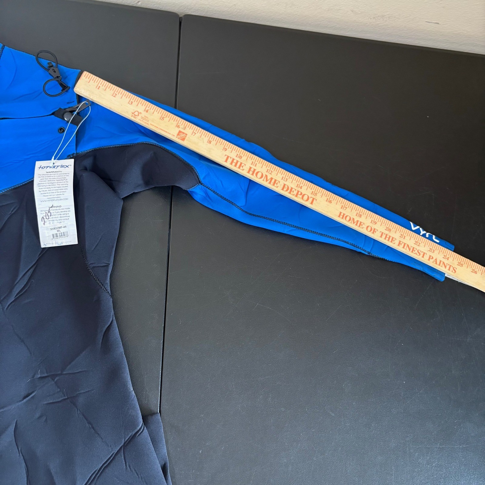 Hyperflex VYRL 3/2mm Chest Zip Full Wetsuit Mens M Long Blue Black New With Tags