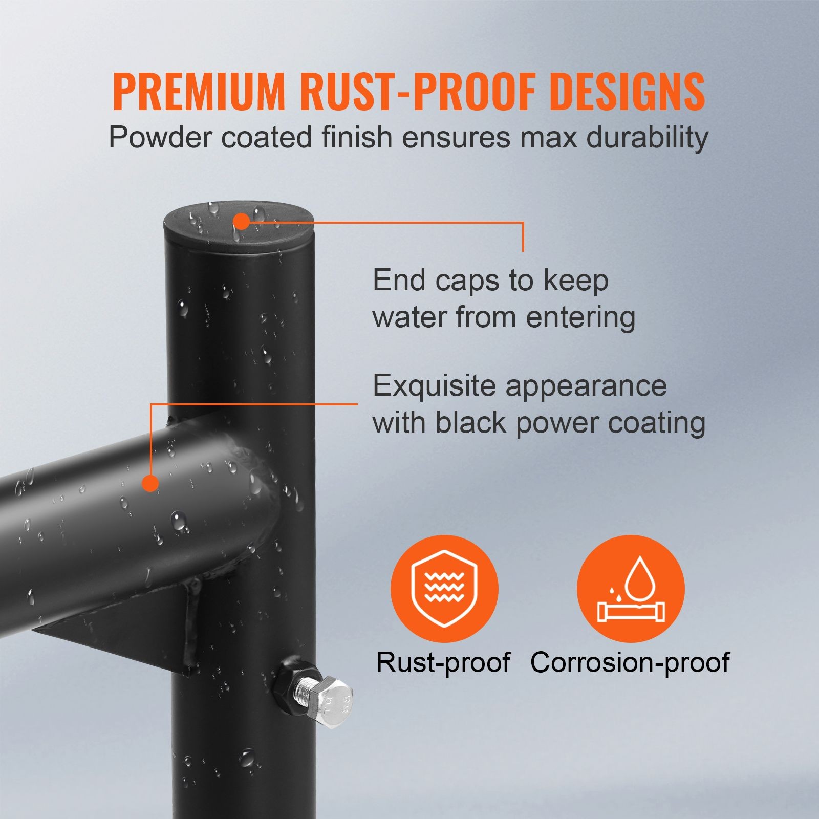 Truck Rack, 46-71inch Extendable Truck Ladder Rack, 800lbs Capacity Steel