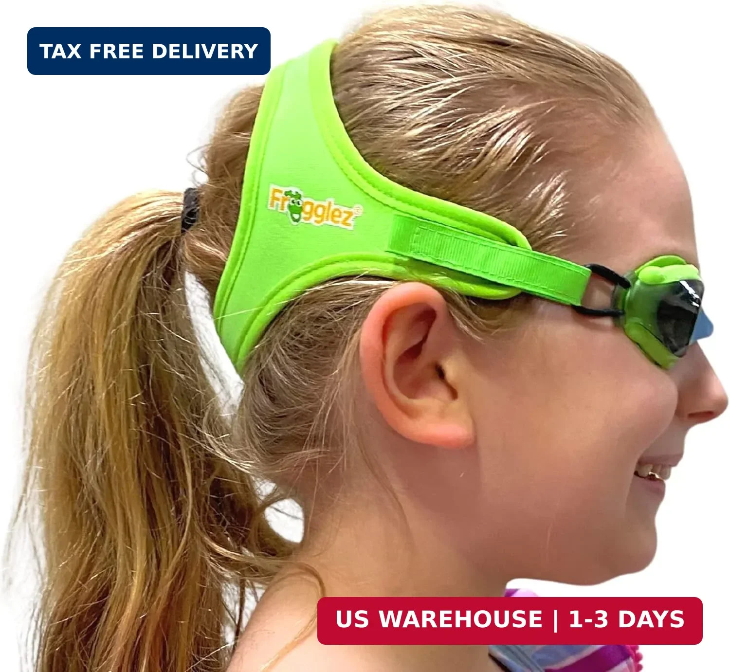 Frogglez Anti-Fog Swimming Goggles for Kids under 10 (Ages 3-10) Recommended by