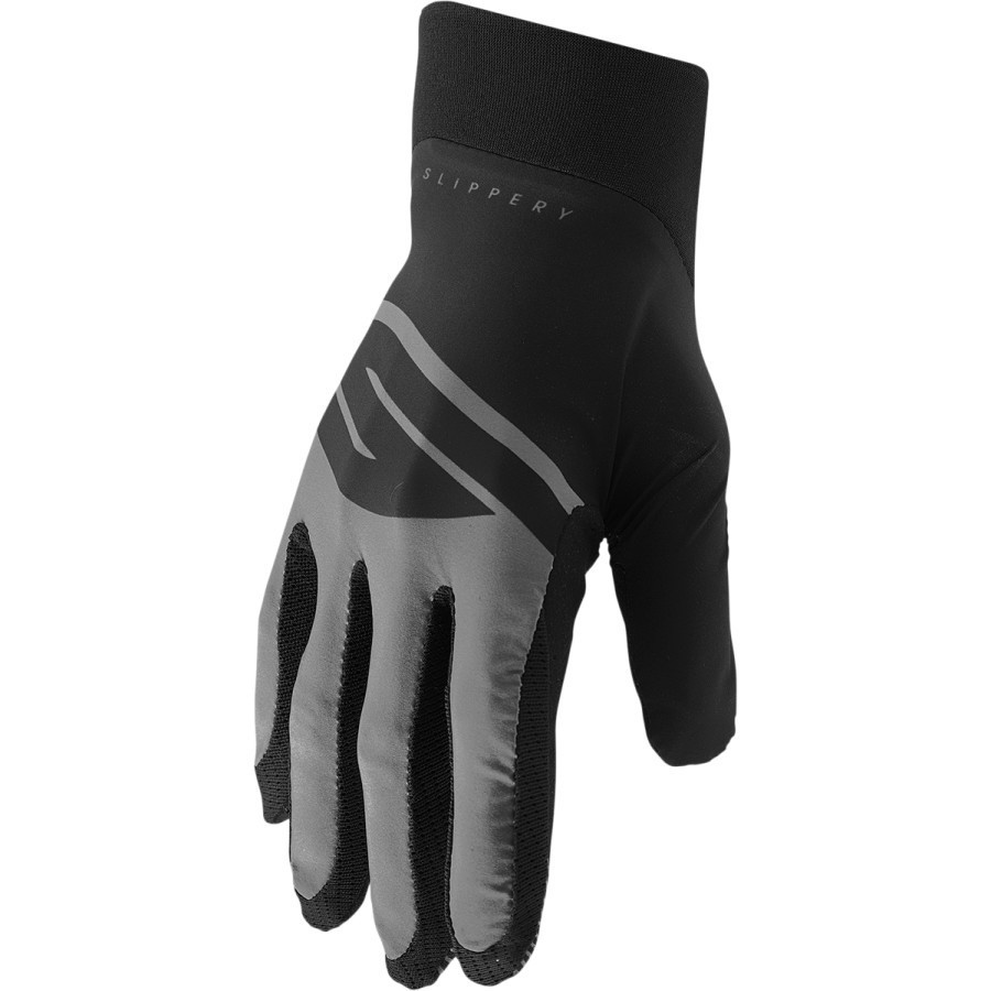 SLIPPERY FLEX LITE WATERCRAFT GLOVES PWC JET SKI BEACH BOAT BLACK/CHARCOAL SMALL
