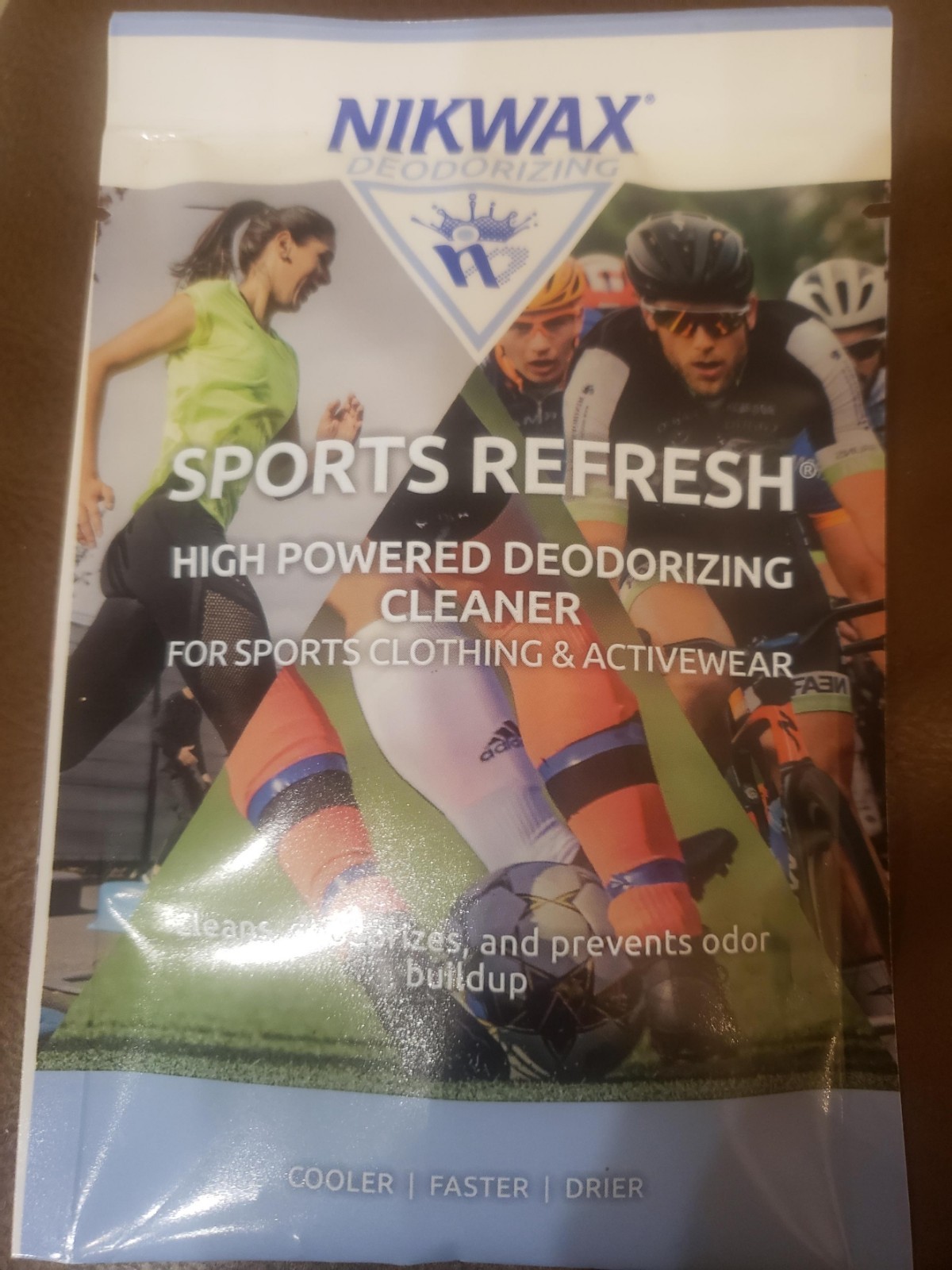 Lot of 2 100 ml pouch of NIKWAX DEODORIZING Sports REFRESH Clothing Activewear