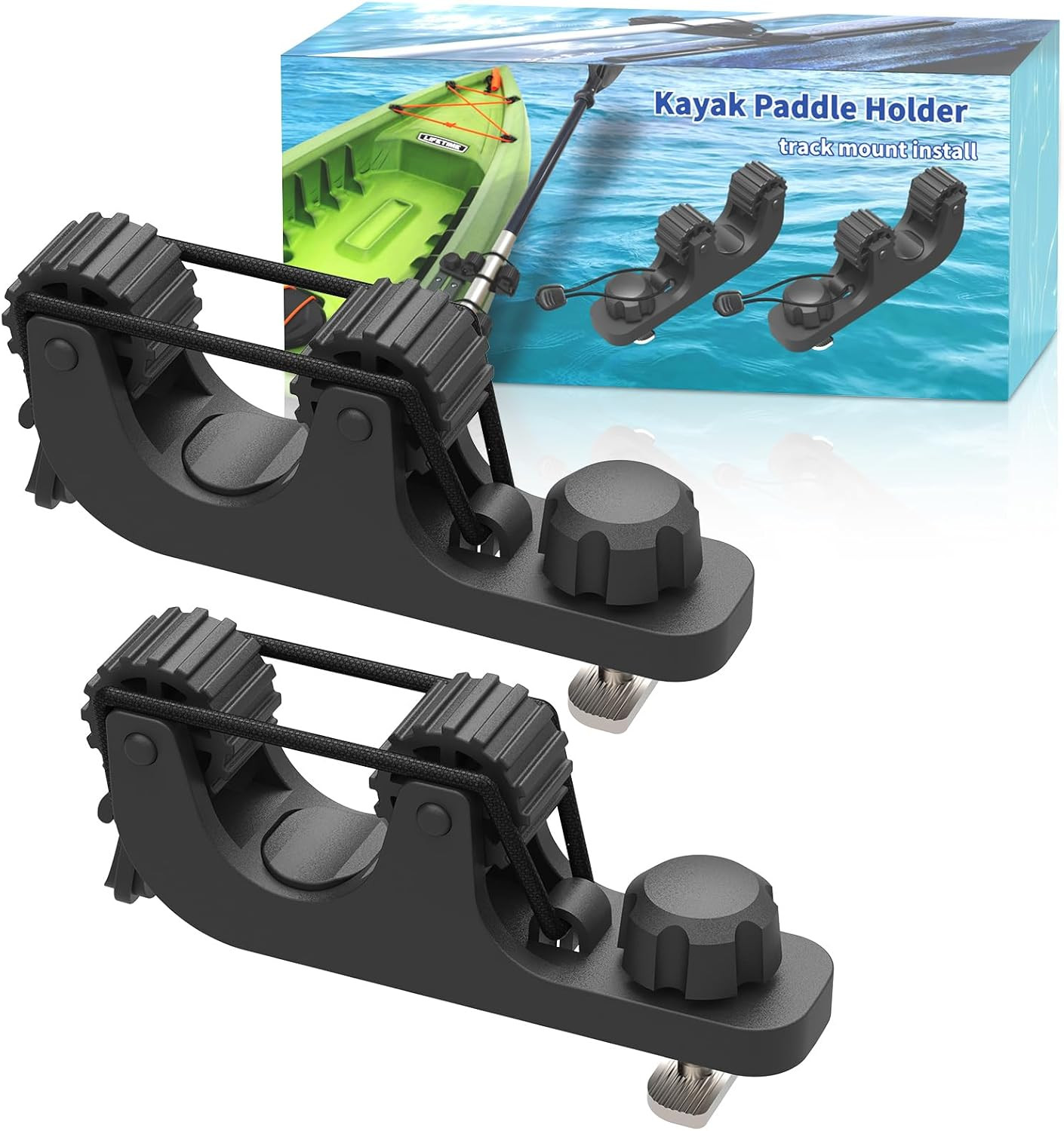 Kayak Paddle Holder and Fishing Gear Track Mount Accessories