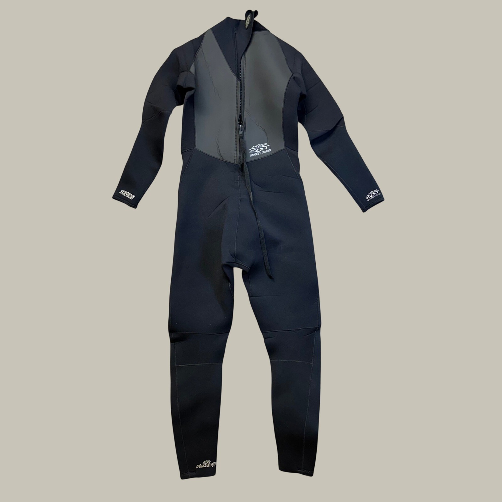 Hyperflex Wetsuit Men Medium Black Full Body Back Zip XC843MB Neoprene