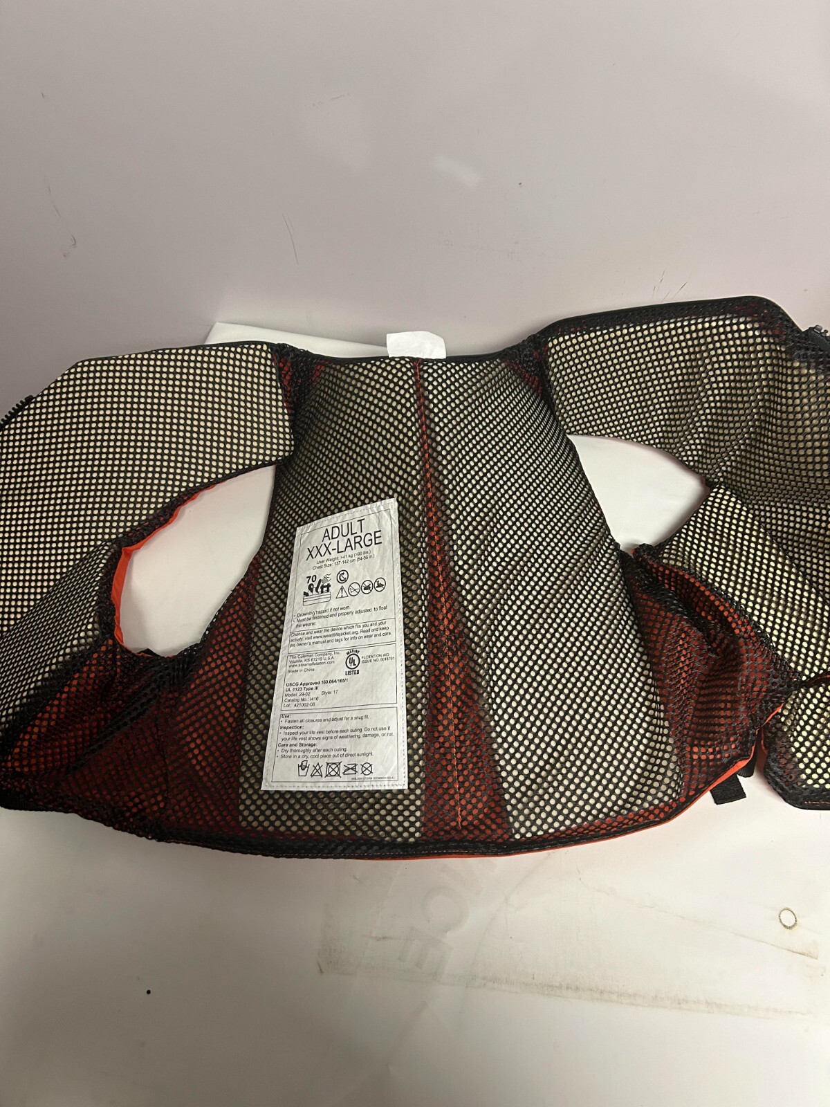 Stearns i416 Deck Hand II Vest TYPE III Model# i416ORG-07-000F ADULT 3XL RED New