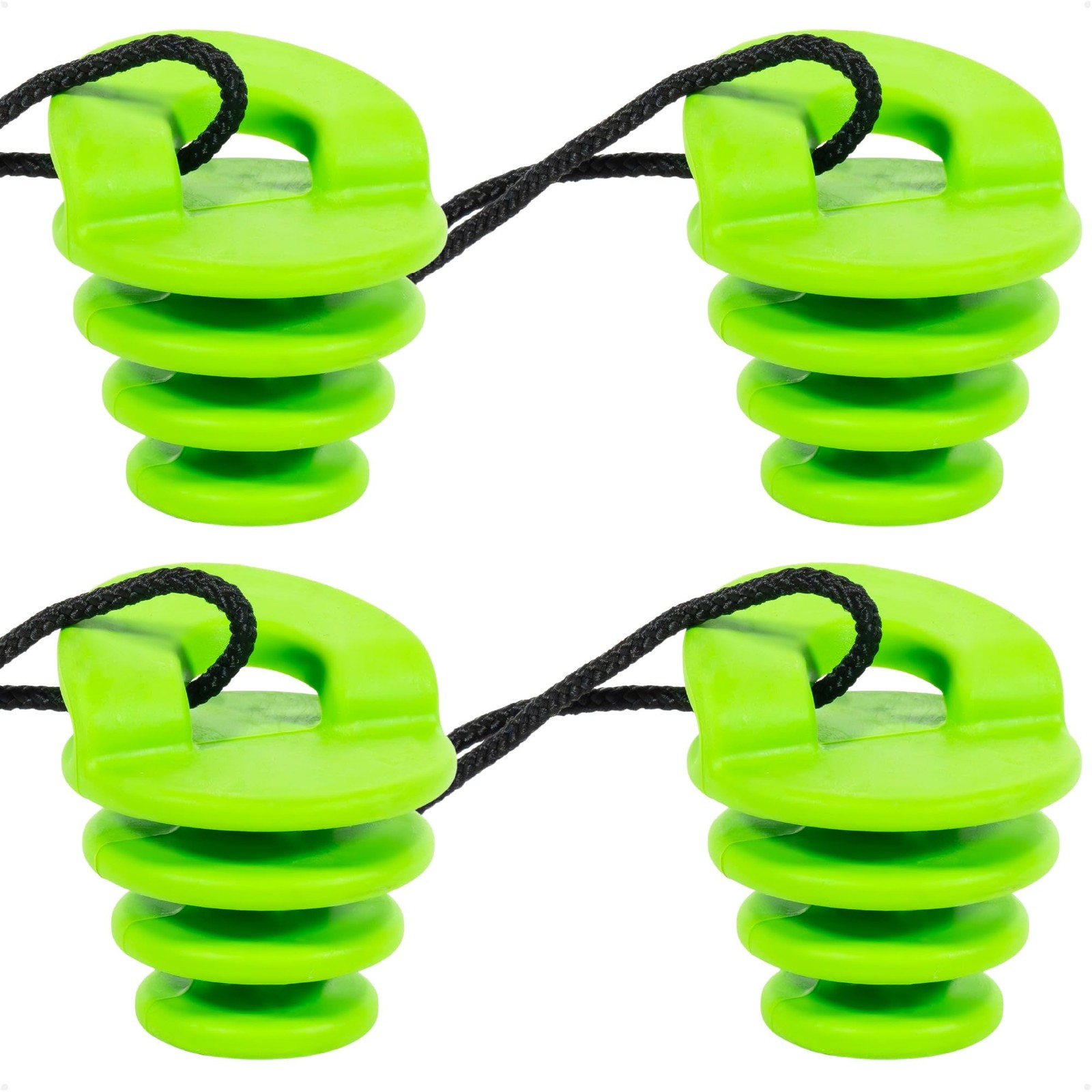 Kayak Scupper Plugs, 4-Pack, Large, Fits Drain Holes 1-1/4″ to 2″, Universal …