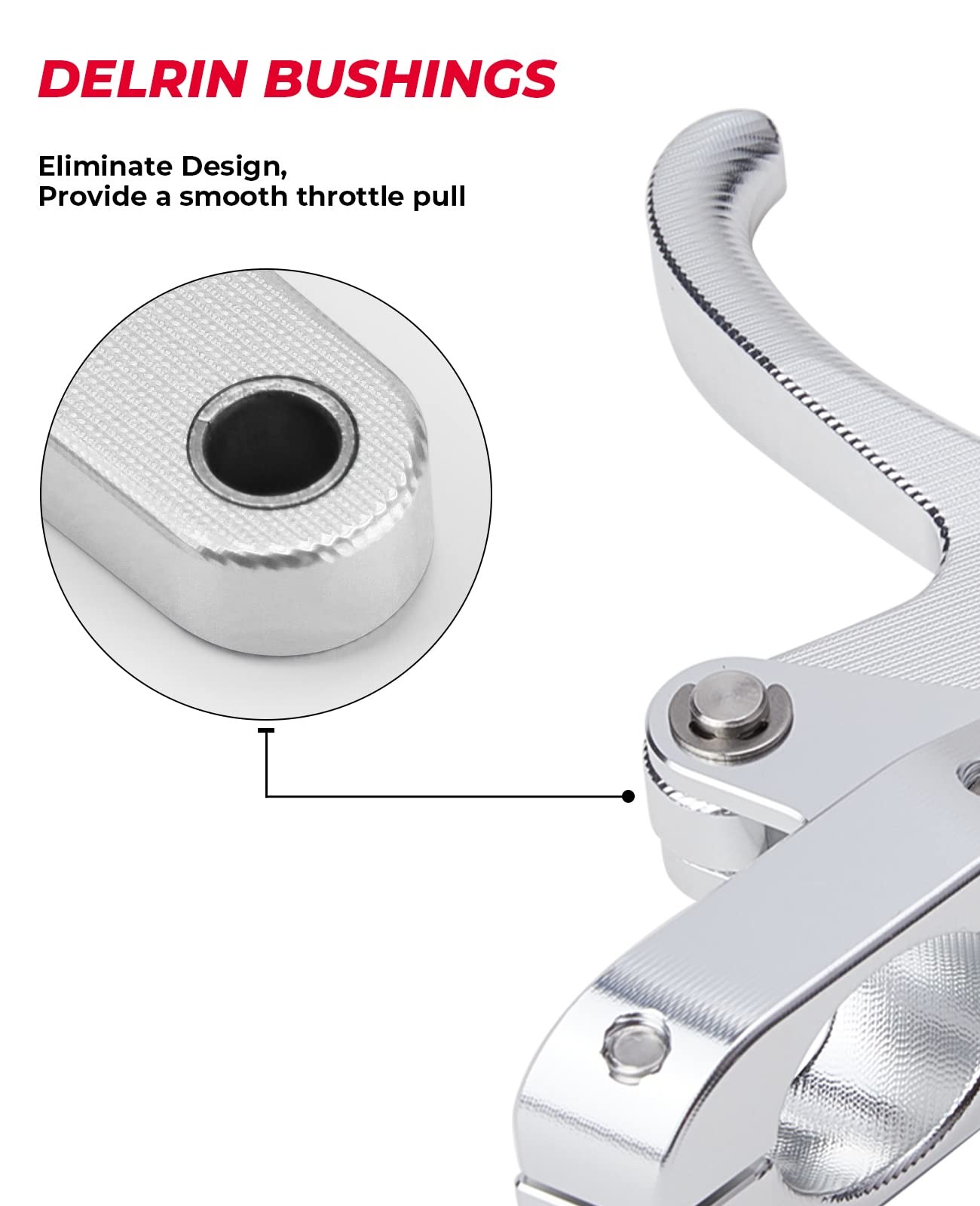 KEMIMOTO Finger Throttle Silver Jet Ski
