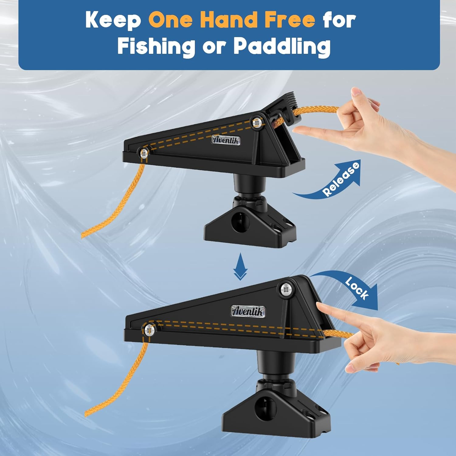 Kayak Anchor Lock System Durable Easy-to-Use Anchor Lock for Small Boats and Kay