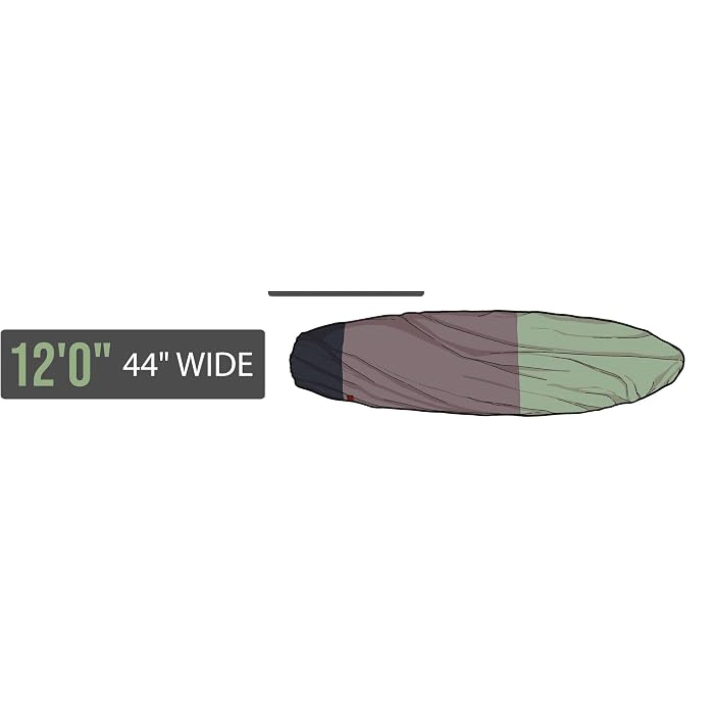 Ho Stevie! Canvas SUP Bag Canvas Cover 12′ Black Gray Green Paddleboard Outdoor