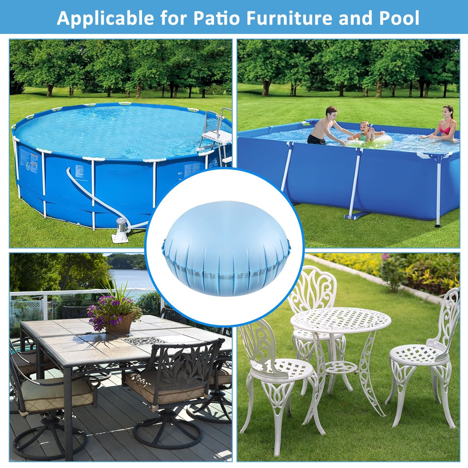 5ft Heavy Duty Pool Air Pillows for Winterizing Above Ground Pools