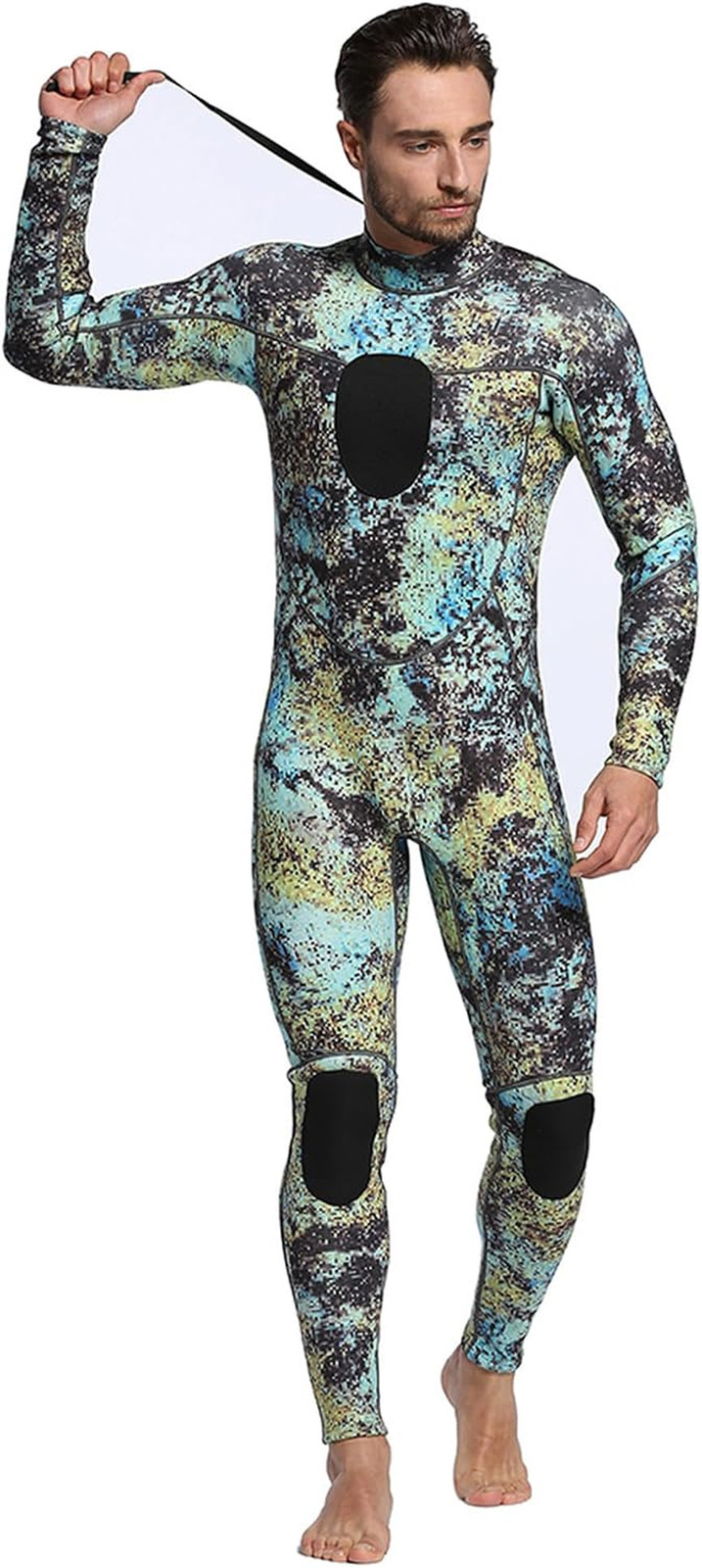 Wetsuits Mens 3MM Camo Neoprene Scuba Diving Unisex One Piece Sport Skin Spearfi