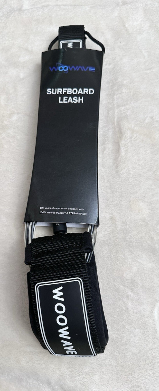 Woowave Surfboard Leash – Black – BRAND NEW