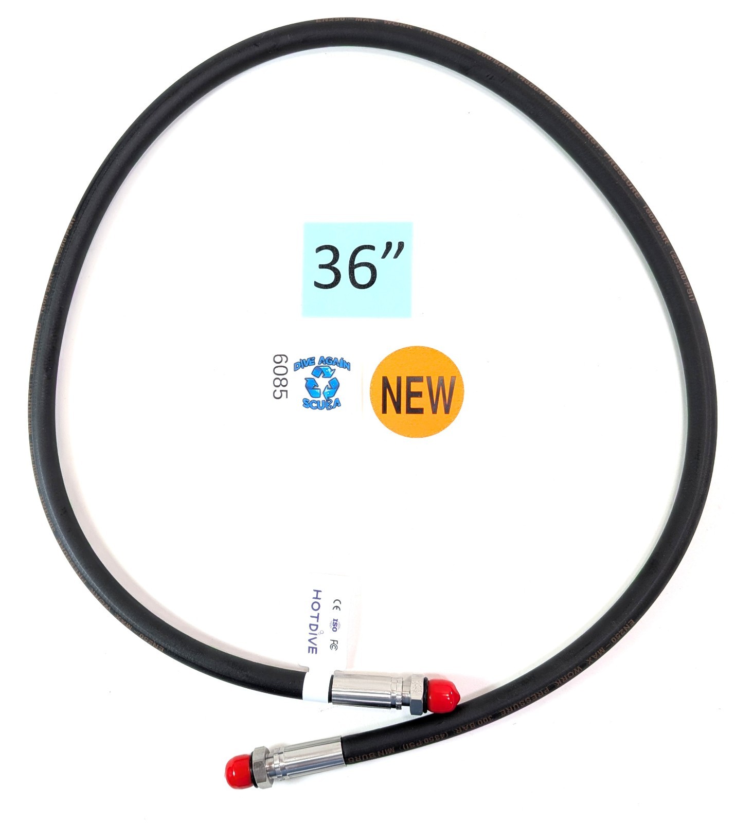 36″ Male to Male Transfer, Fill Whip High Pressure HP Hose Scuba Dive 7/16″ 91cm