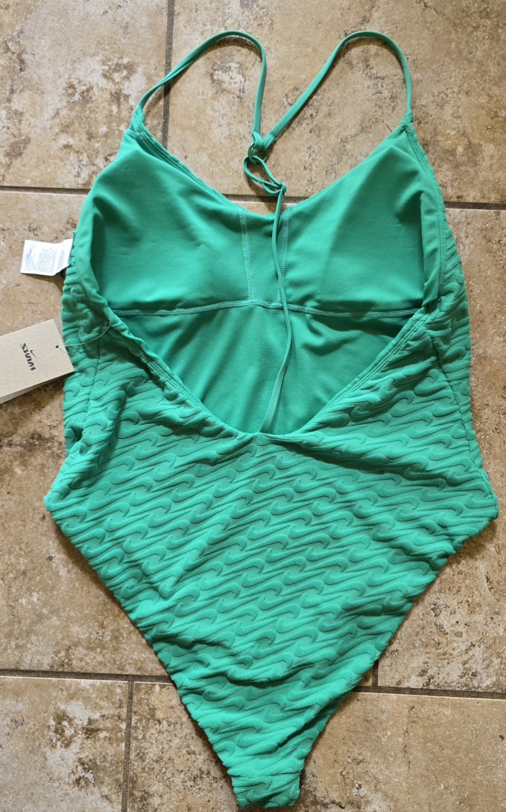 Nike Swoosh Link Terry Y-Back One-Piece Swimsuit. Women’s Size Large. New.