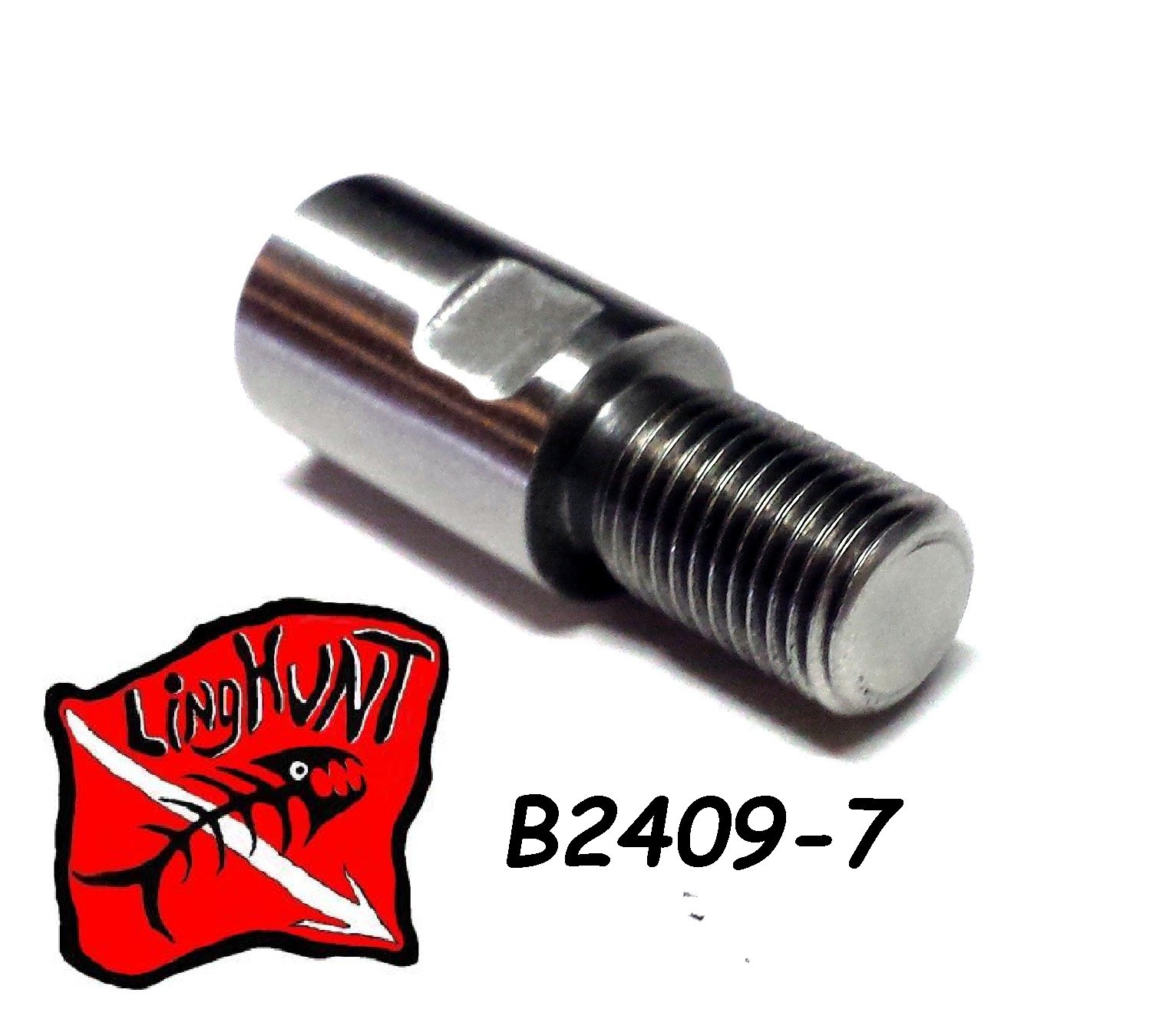 B2409-7 Adapter 3/8″-24 Male x 6 mm -1 Female Stainless polespear