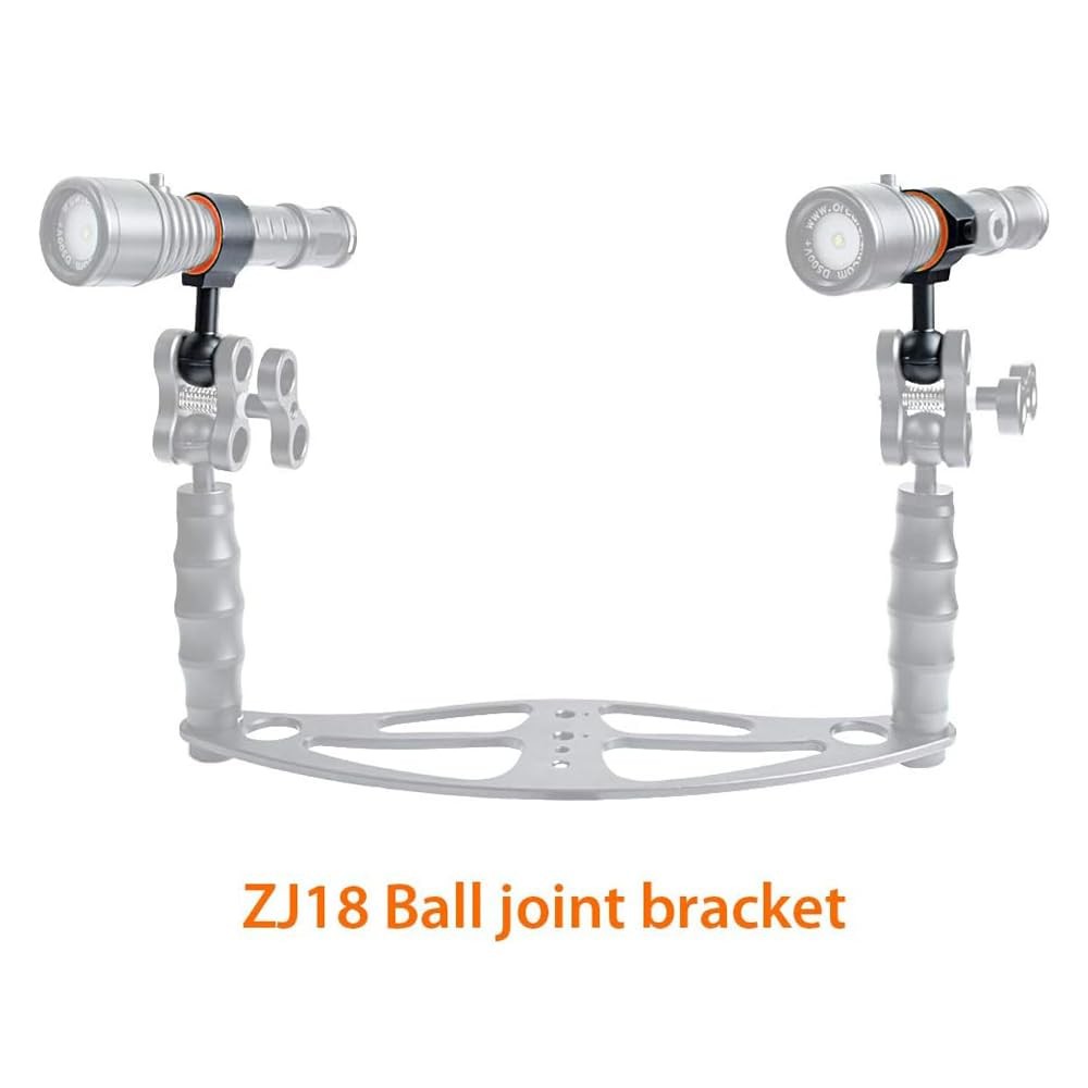 ZJ18 New Universal Ball Joint Bracket Diving Torch Photography Video Lights
