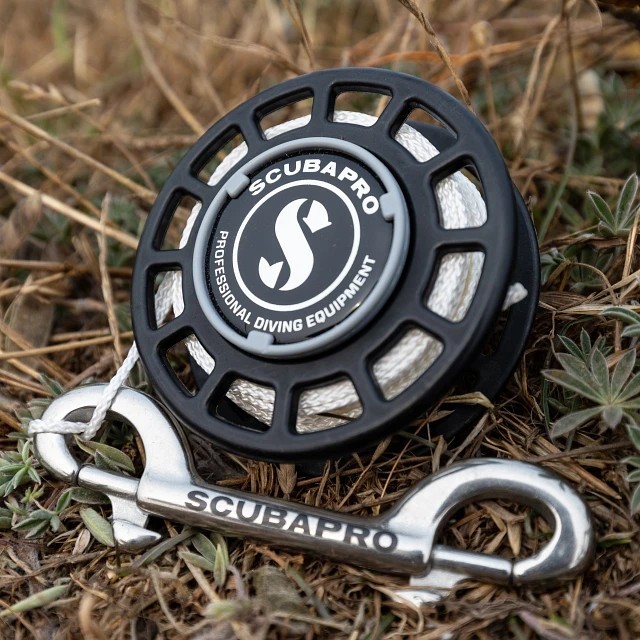 SCUBAPRO S-Tek Spinner Spool 100 Scuba Dive Reel With Double Ender Bolt Snap