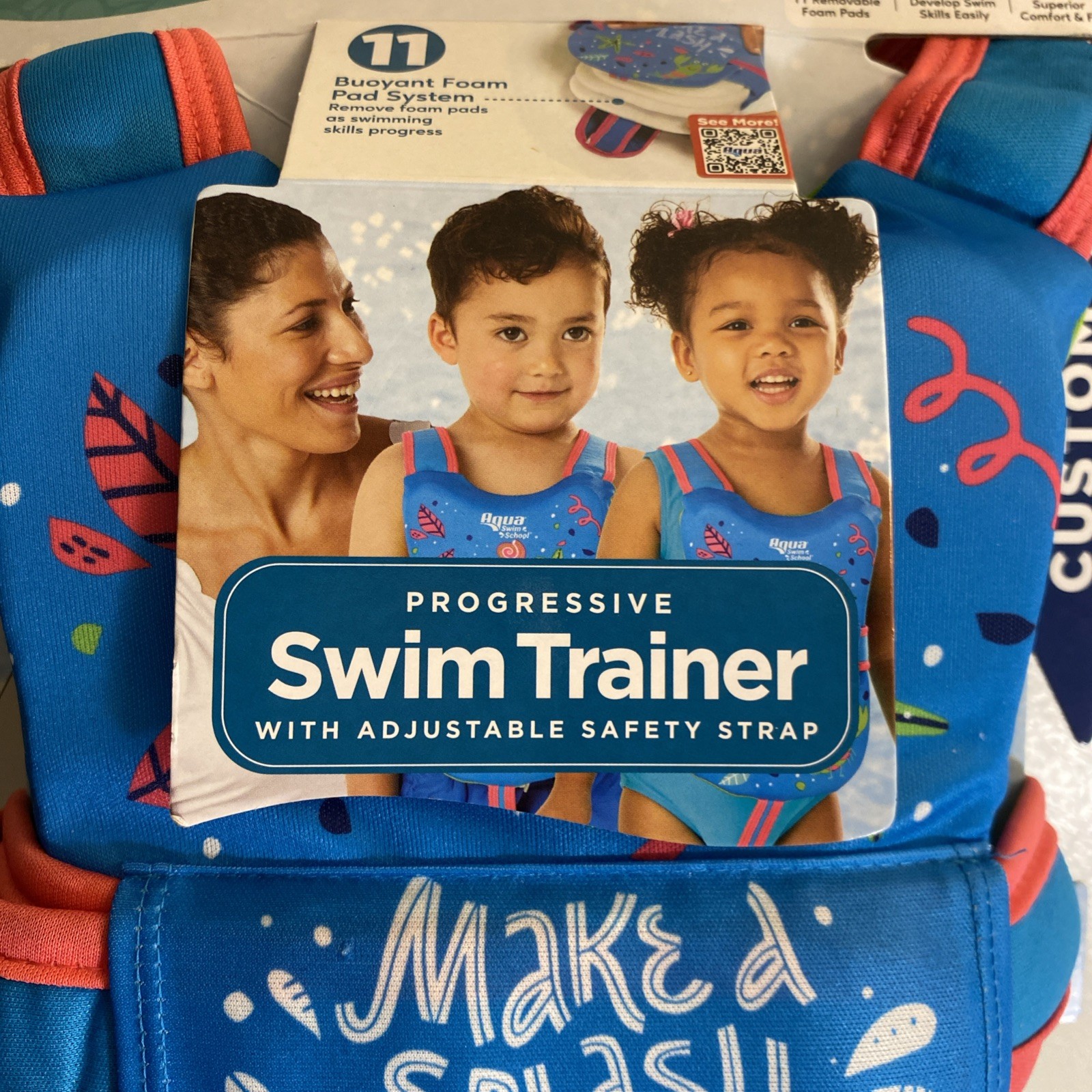 Swim Float level 3 Progressive Swim Trainer Adjustable Strap max 38 lbs