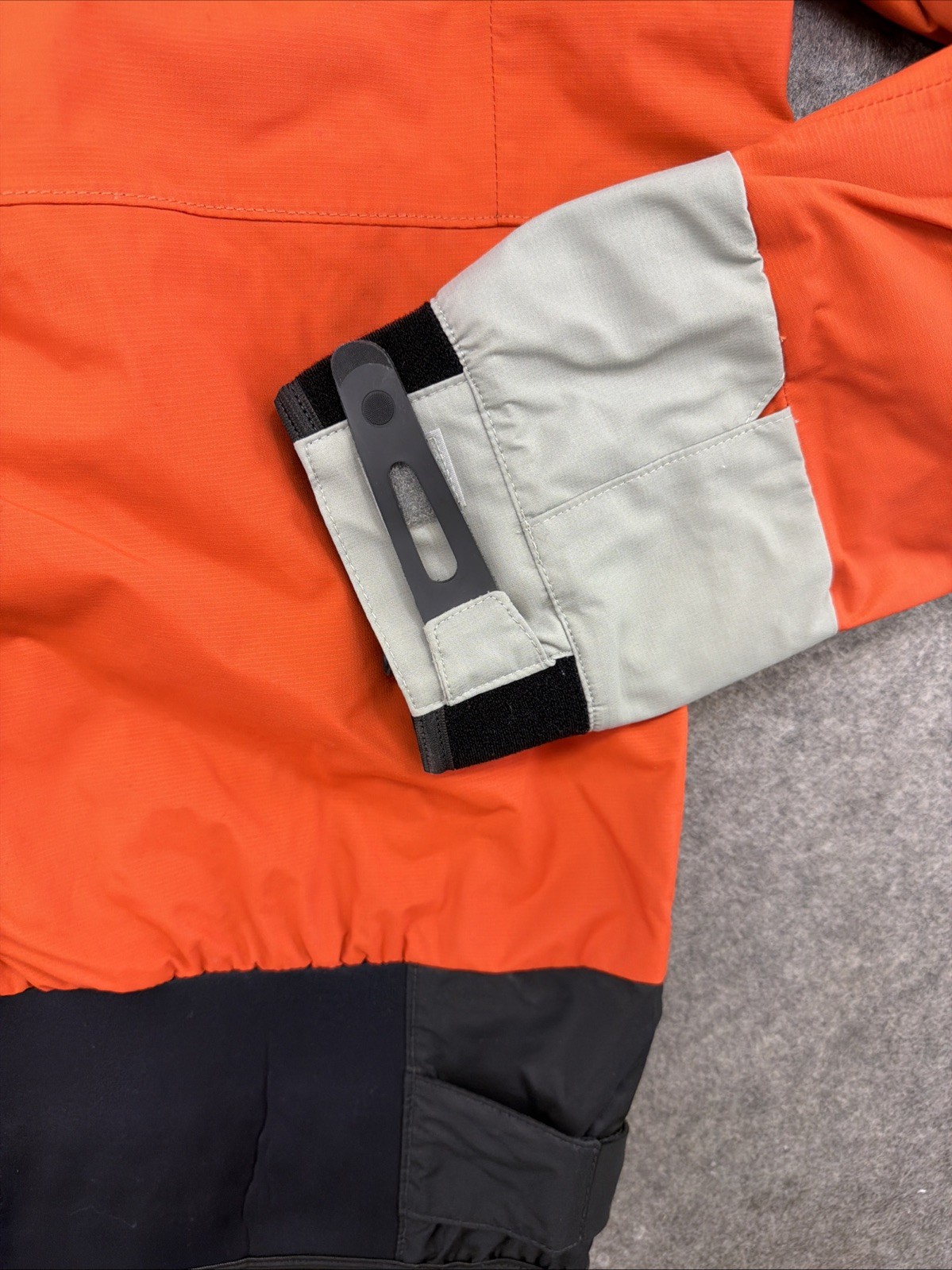 Peak X3 UK Whitewater Kayaking CagouleJacket Orange Grey Waterproof 1/2 Zip EUC