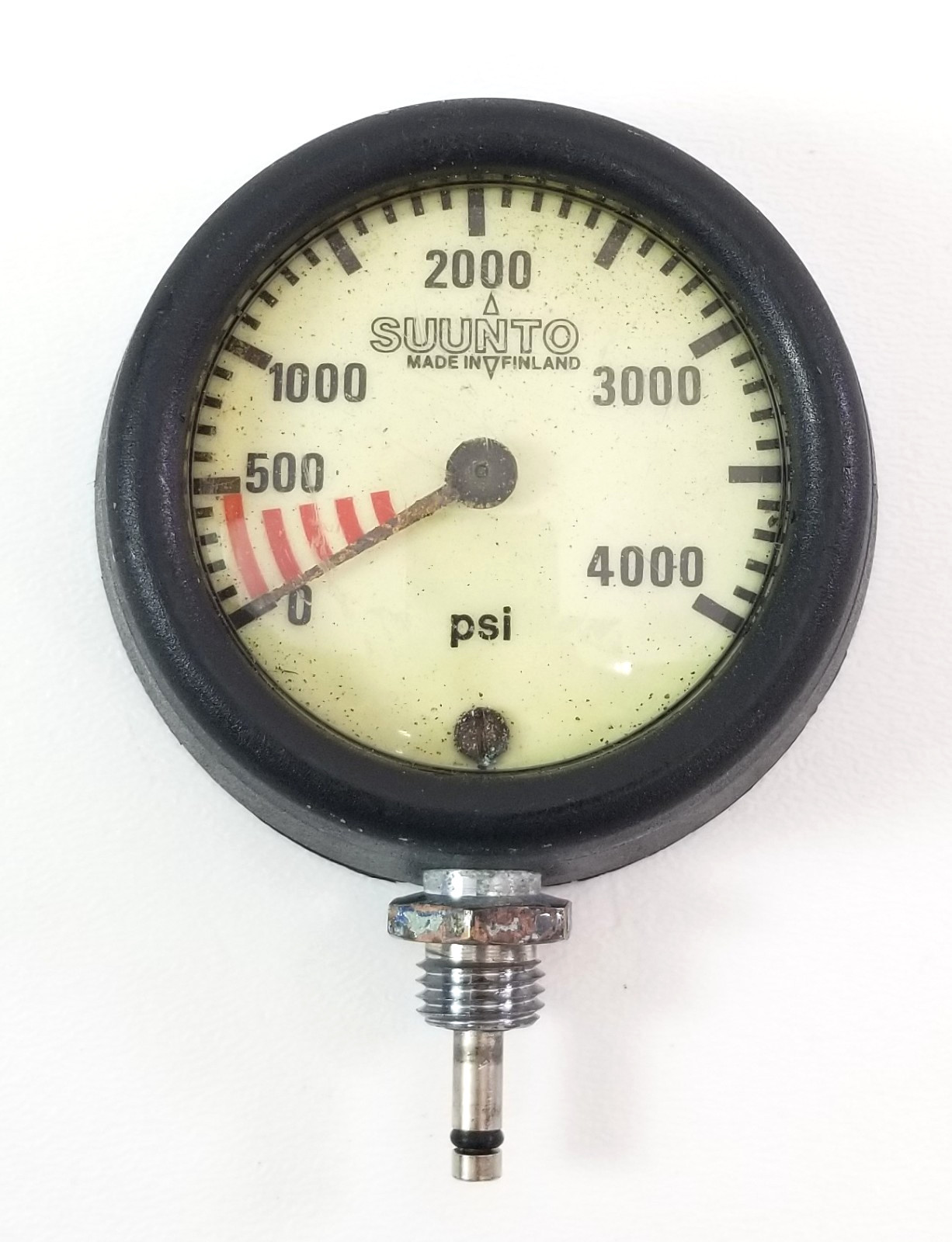 Suunto 4,000 PSI SPG Submersible Pressure Gauge Scuba Dive + HP Spool #5705