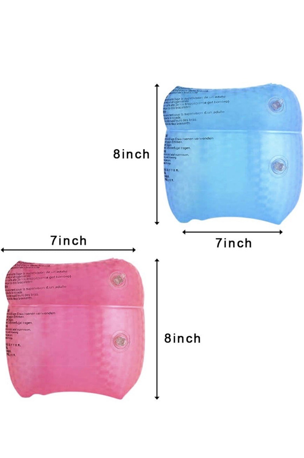 3 Set Of Floaties Inflatable Swim Arm Bands Rings Floats Tube Armlets for Kids