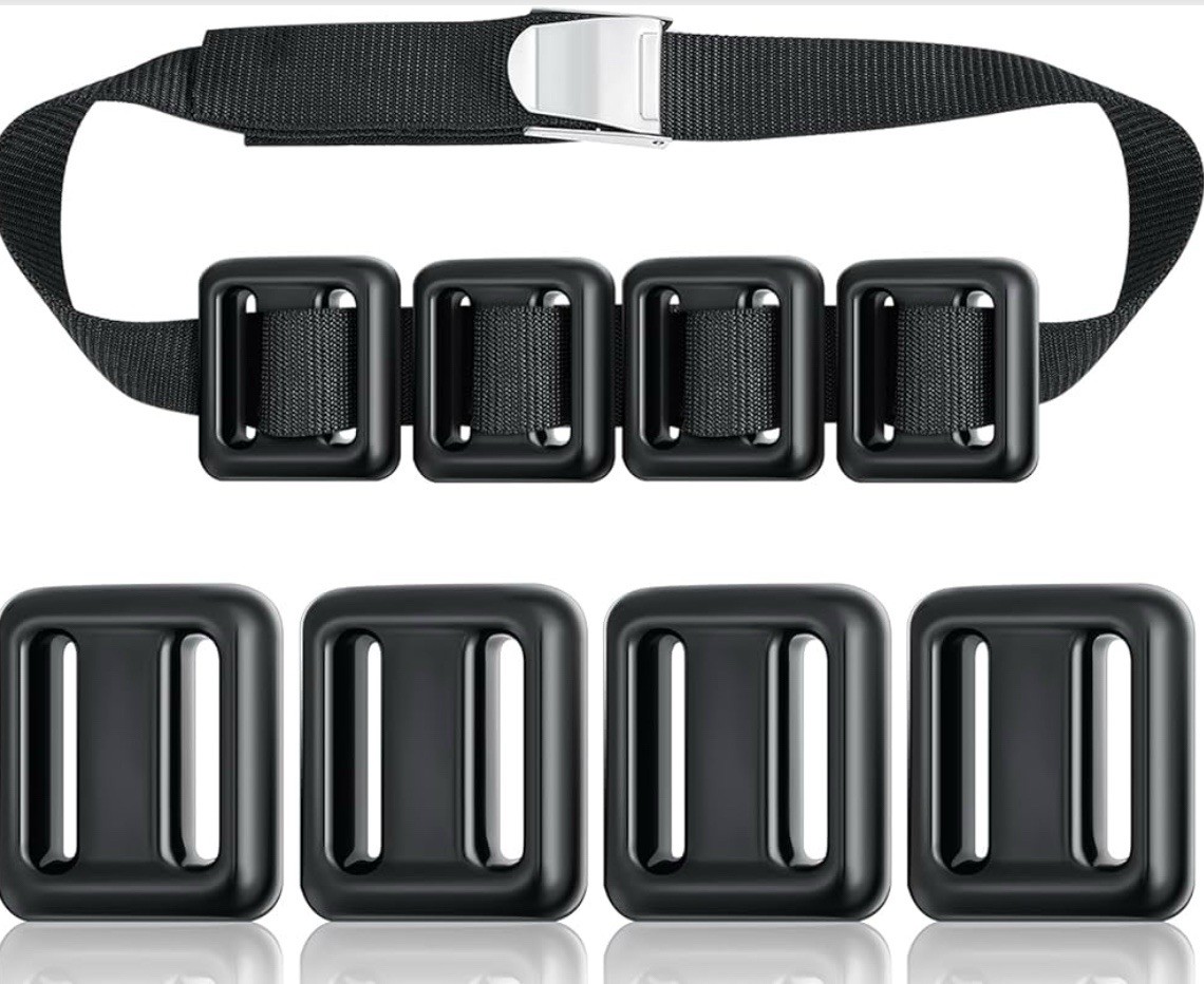 4 Pcs Dive Weights Belt for Scuba Diving Coated Dive Weights Nylon Dive Belt wit