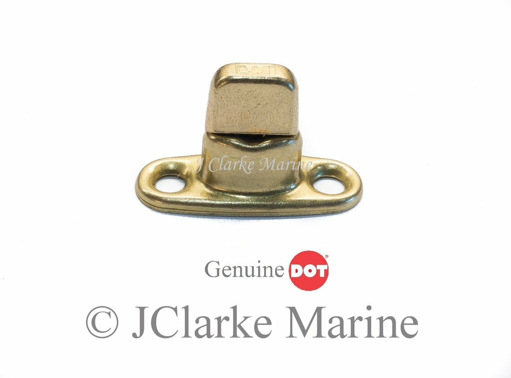 Gilt Brass DOT 8mm Turn button Common Sense fastener studs boat canopy bimini
