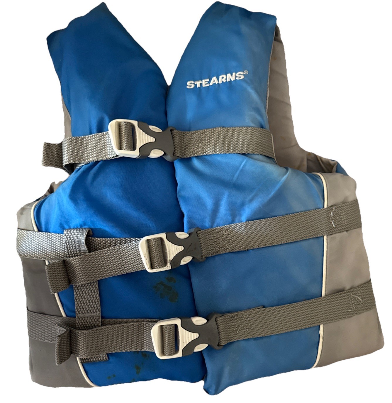Stearns Life Vest Blue Gray Weight 50-90 Lbs Youth