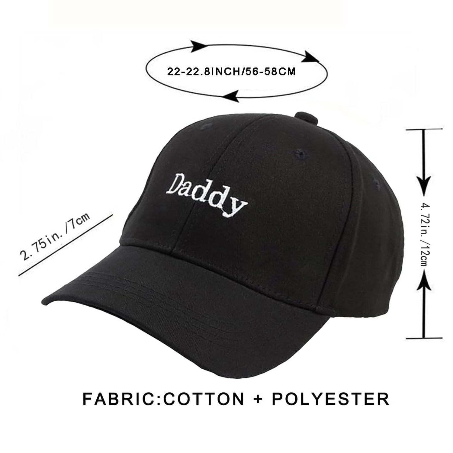 Cap Adjustable Baseball Cap Daddy Hat Headdress Dad-Cap Hat Sunhat Hip-Hop Fl…