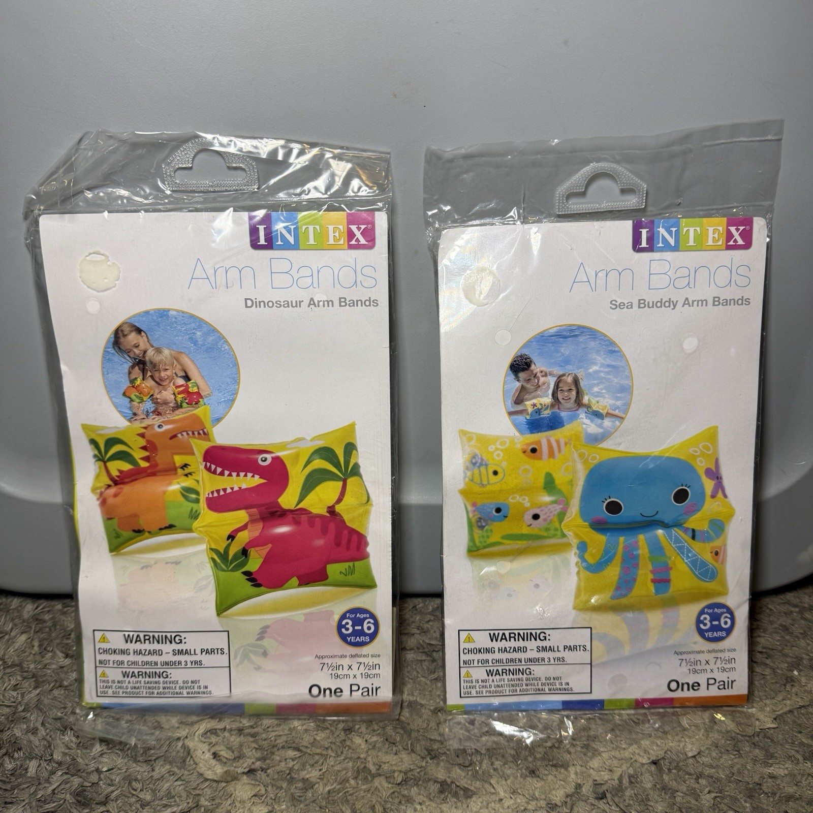 InTex Arm Bands Dinosaur Sea Buddy 3-6 Years Training Swimming