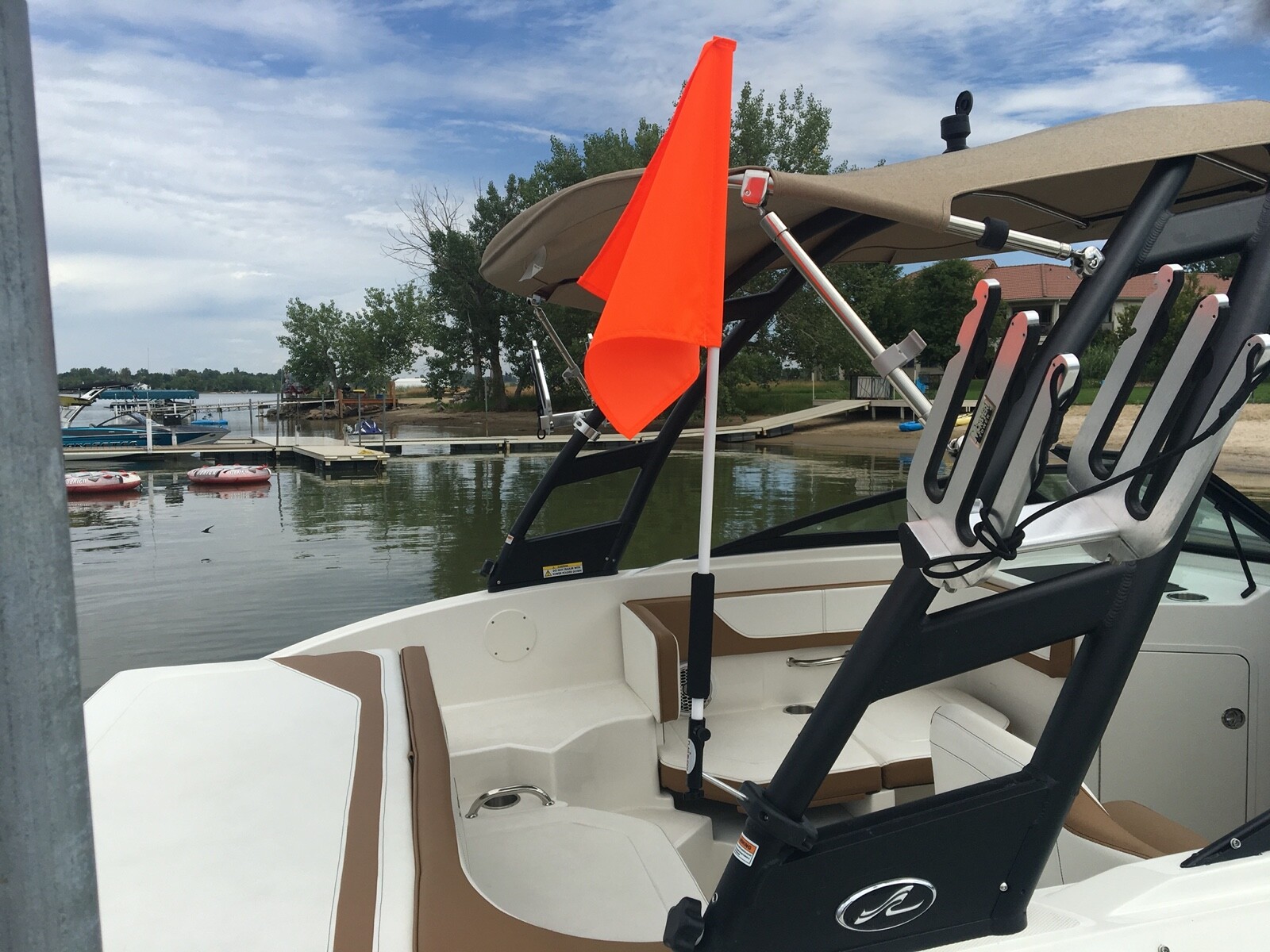Wakeboard Tower Mount Flag Holder (It Rotates)
