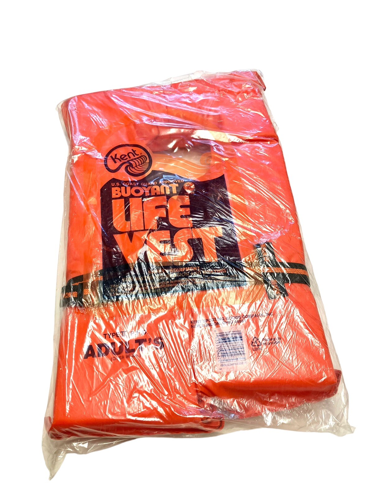 New Kent Buoyant LIFE VEST Adult Type II P.F.D. Over 90 lbs