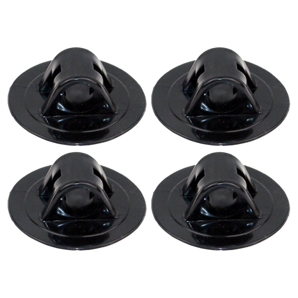 4Pcs Reusable PVC Kayak Motor Mounts Lightweight Black Boat Motor Support