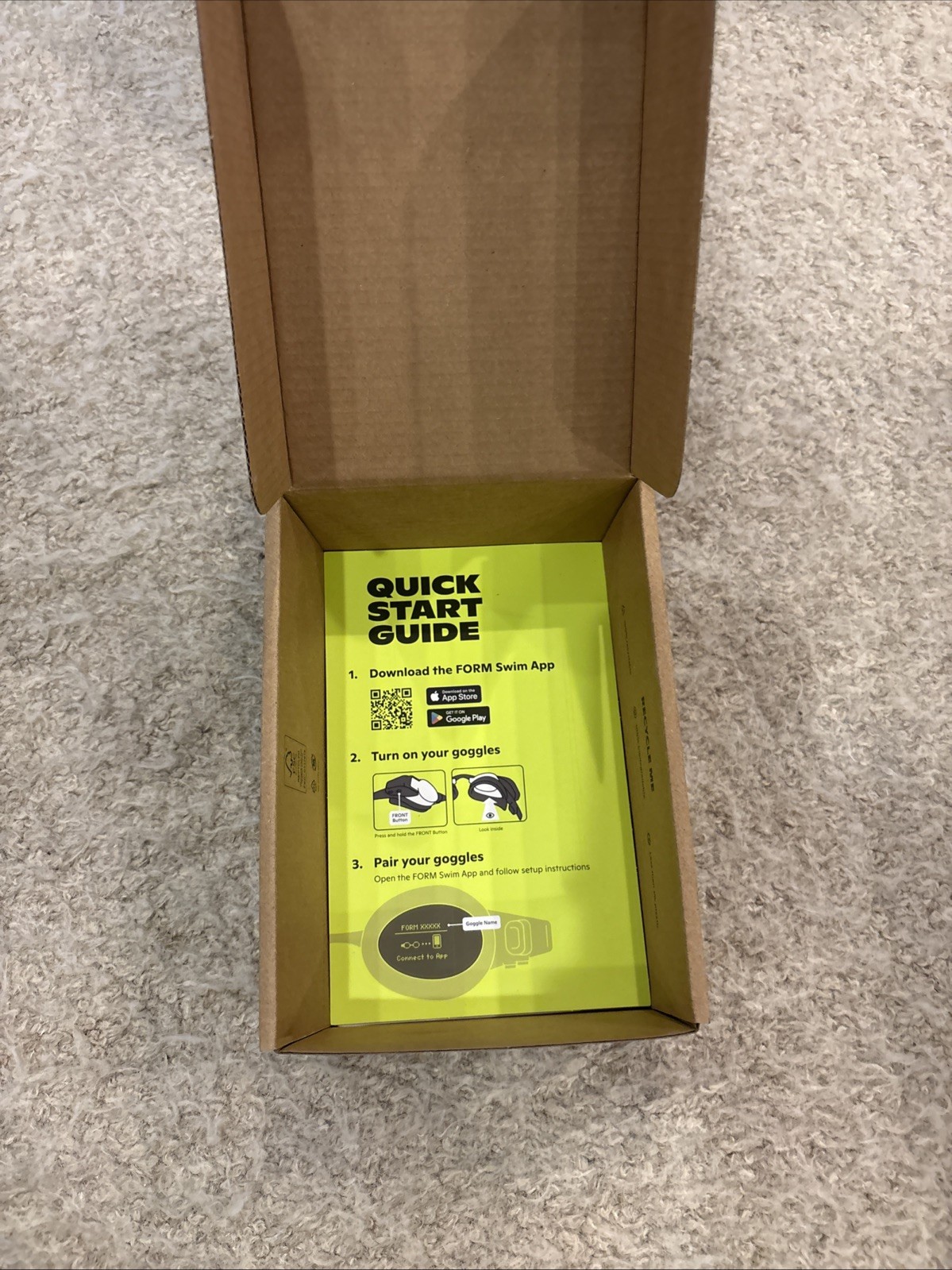 Form Smart Swim Goggles Tracker with Display While Swimming- BRAND NEW