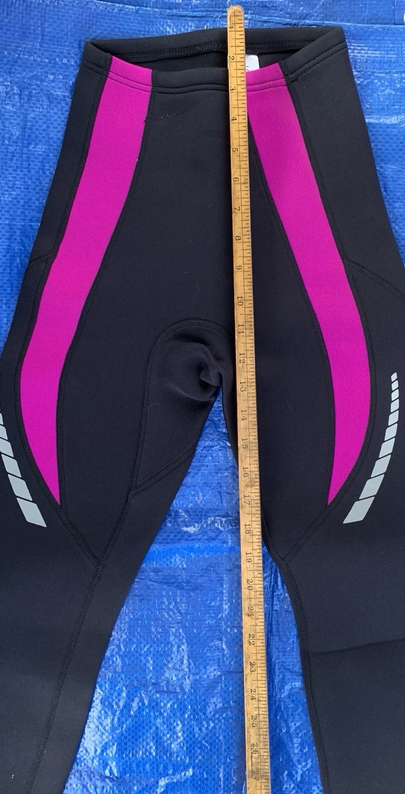 Dive and Sail Wet Suit Pants Size women X-Small Neoprene Black w/pink New No Tag