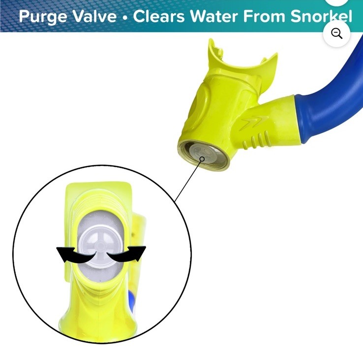 Dolfino Youth Mask and Snorkel 2-Piece Set Children 6+ Blue/Yellow NEW IN BOX