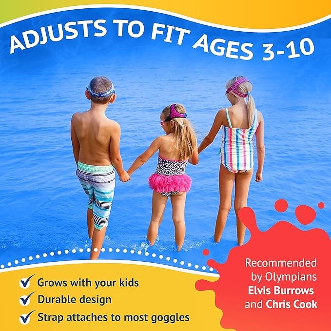Frogglez Kids Anti Fog Swim Goggles Ages 3-10 Tropical Green UV Protection