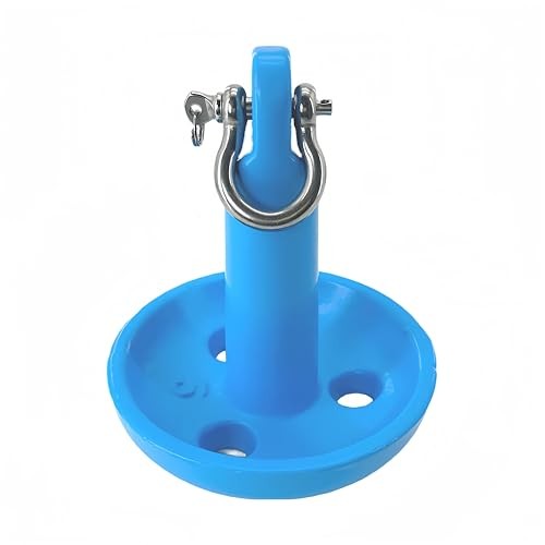 XIALUO Marine Mushroom Anchor Kit 5 lb Blue PE Coated Kayak Anchor Accessories