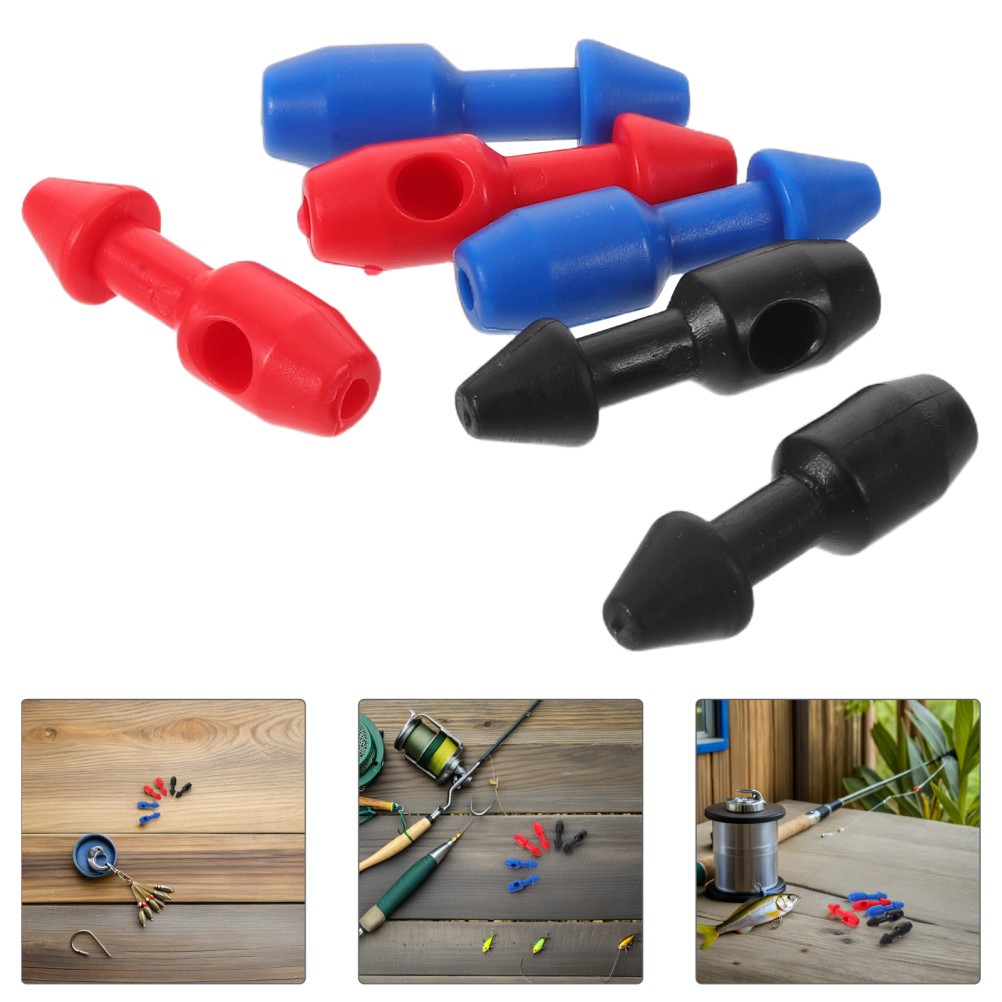 6Pcs Durable Plastic Spearfishing Band Retainers for Rubber Tubes Fishing Gear