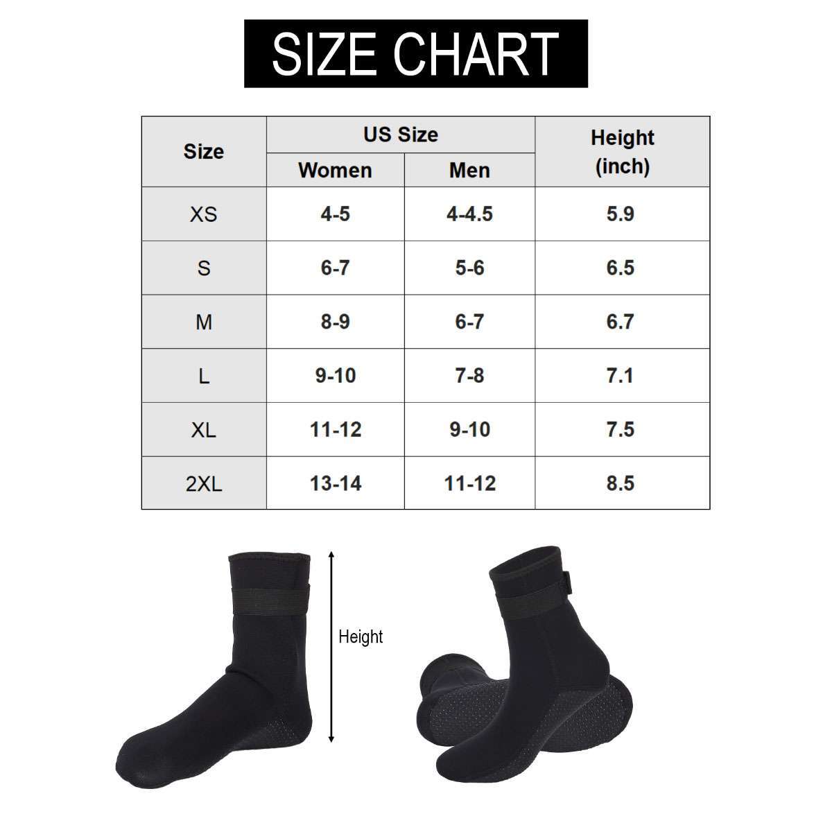 Mens Womens 3mm Neoprene Diving Scuba Surfing Socks Snorkeling Swimming Boots