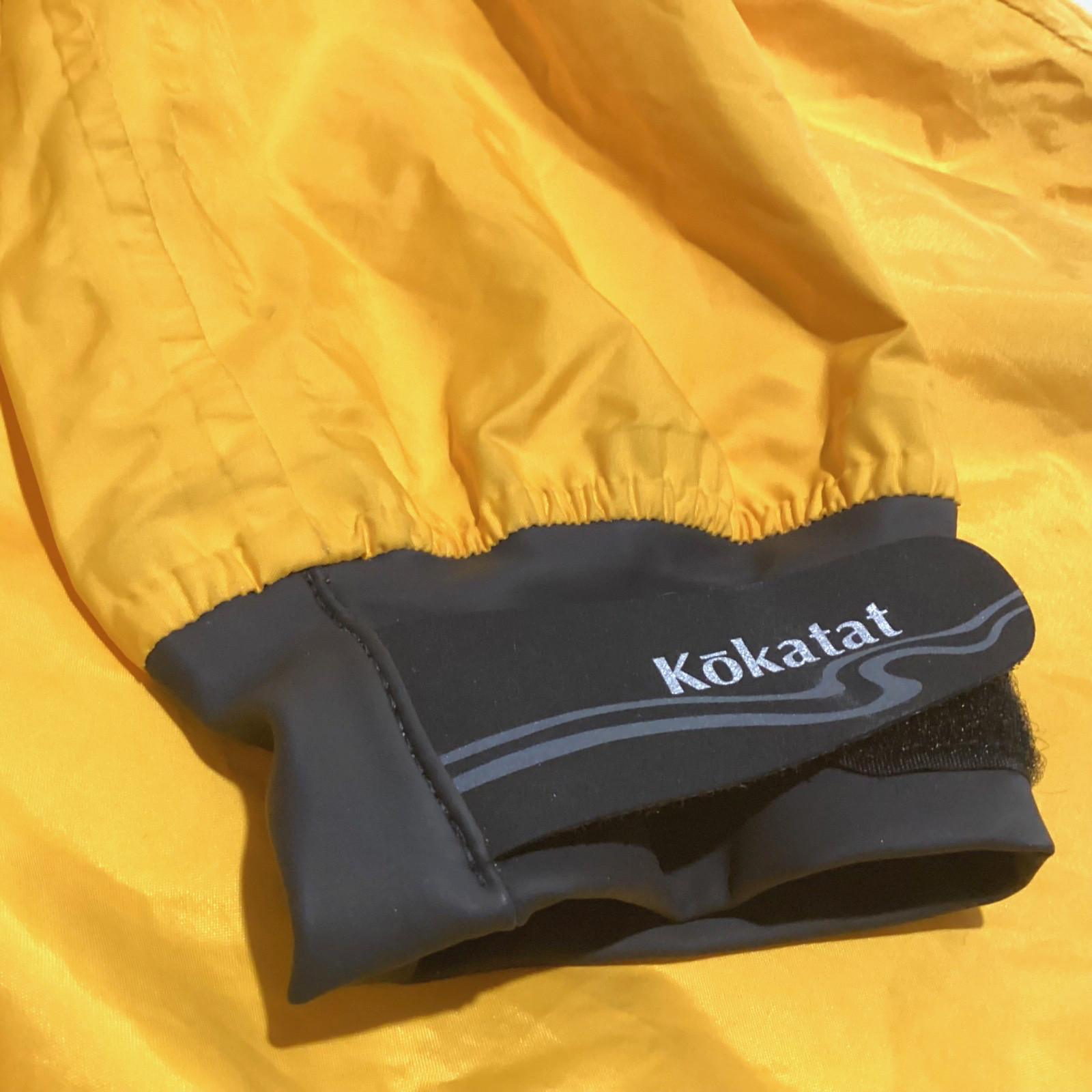 Kokatat Dry Top Womens Small Kayak Paddling Jacket Nylon Yellow Made In USA