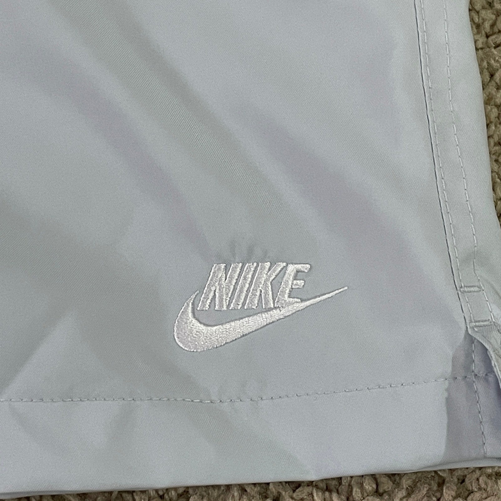 Nike Men’s Swim Trunks XL Light Blue Board Shorts Mesh Lined Quick Dry NWT