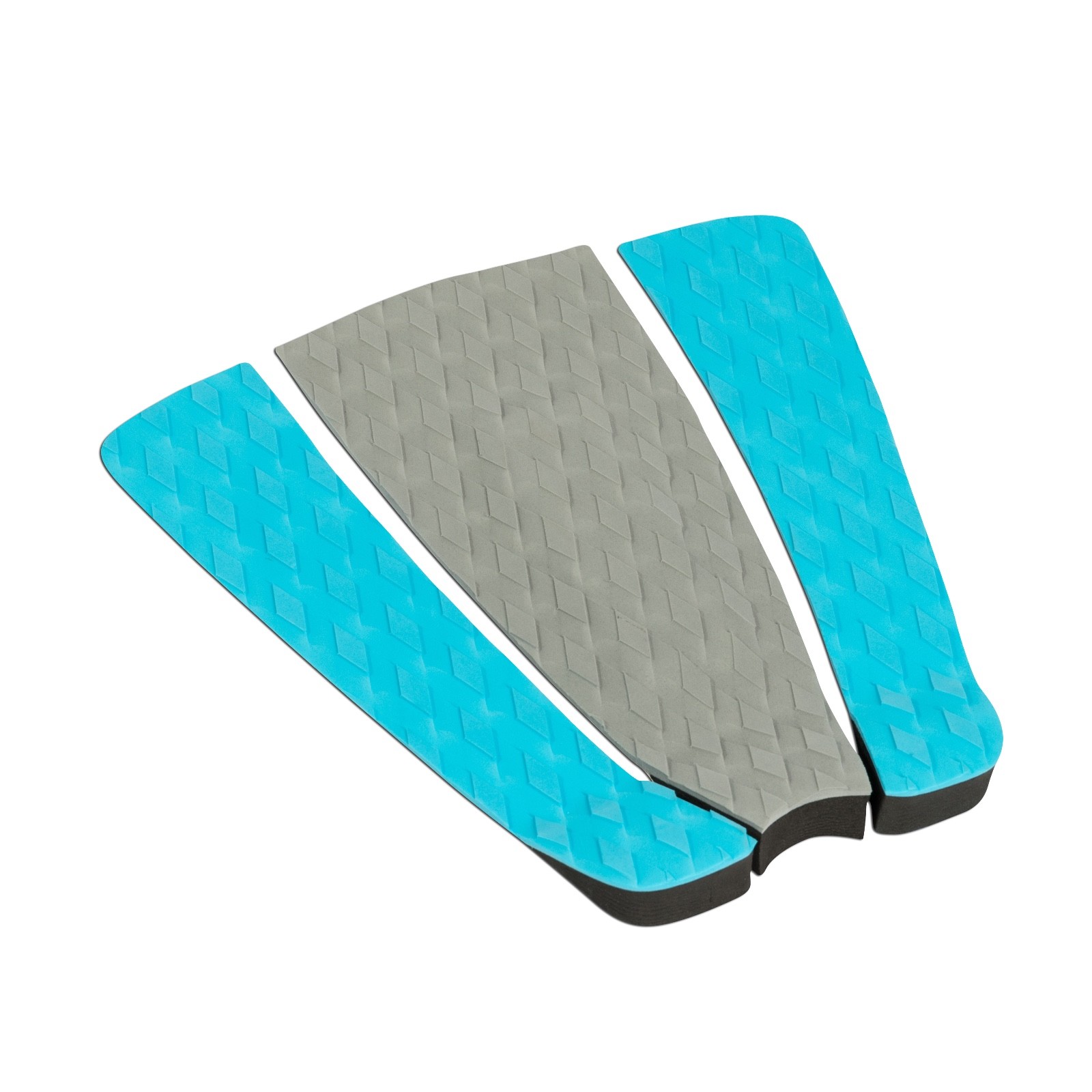 Surfboard Traction Pad – 3 Piece Diamond Blue Grey Blue | Skimboard