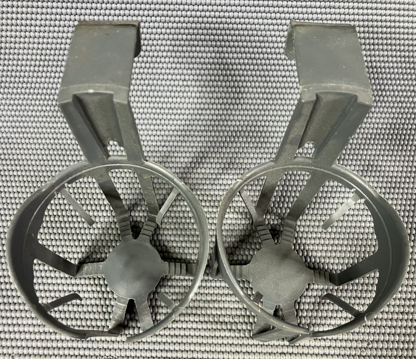 (2) GREY CUP HOLDER for Canoe Kayak Boat Beer CAN Bottle Drink