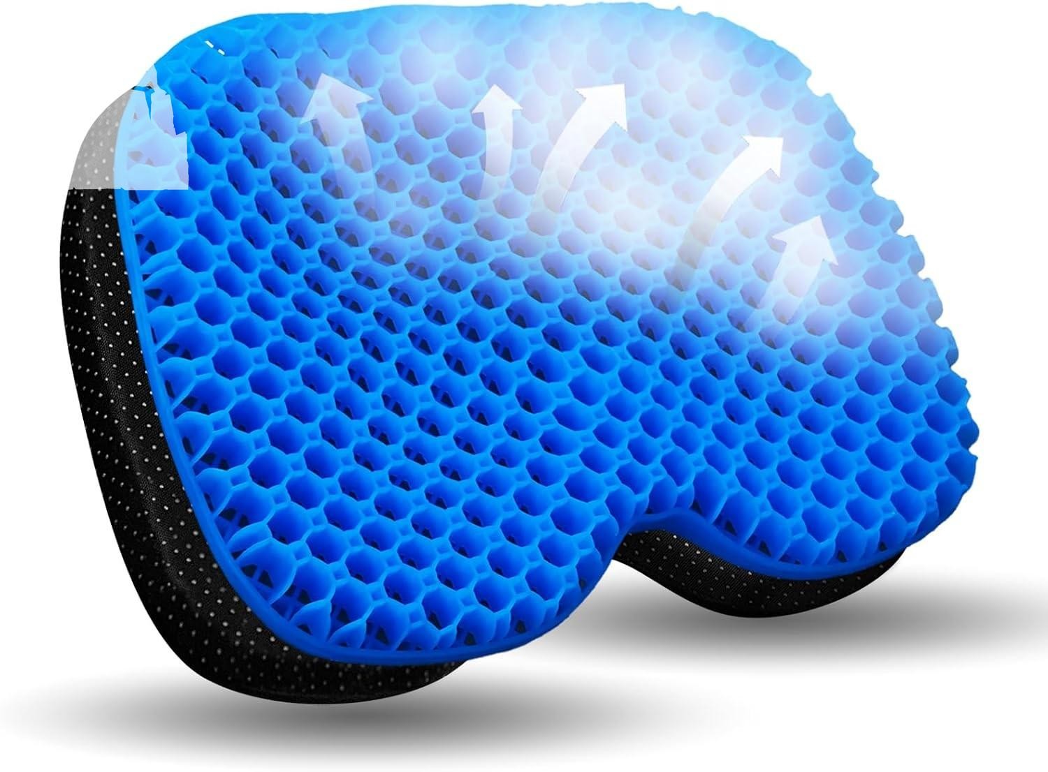 Kayak Seat Cushion Anti-Slip Waterproof Gel Pad Boat Canoe Fishing