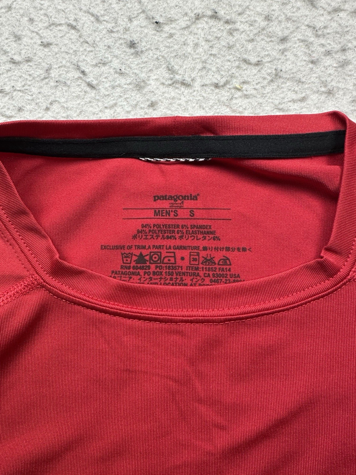 Men’s Patagonia IMUA Kihei Canoe Club Rash Guard Shirt Red Sz Small Surf Beach
