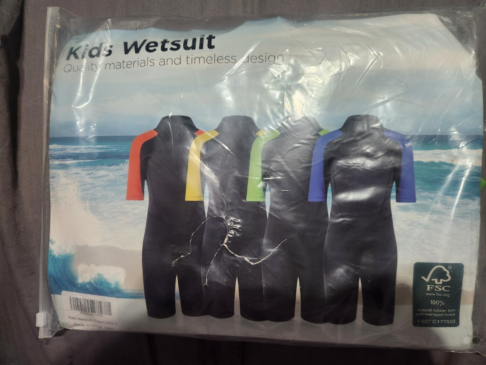 NWOT Kwarteng Child Wetsuit – Size 3XS 2MM 50+SPF
